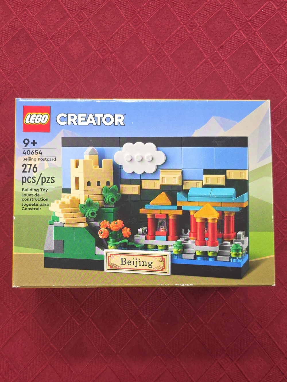 Lego Creator Beijing Postcard Building Set - Blue, Red, Yellow, Green 40654